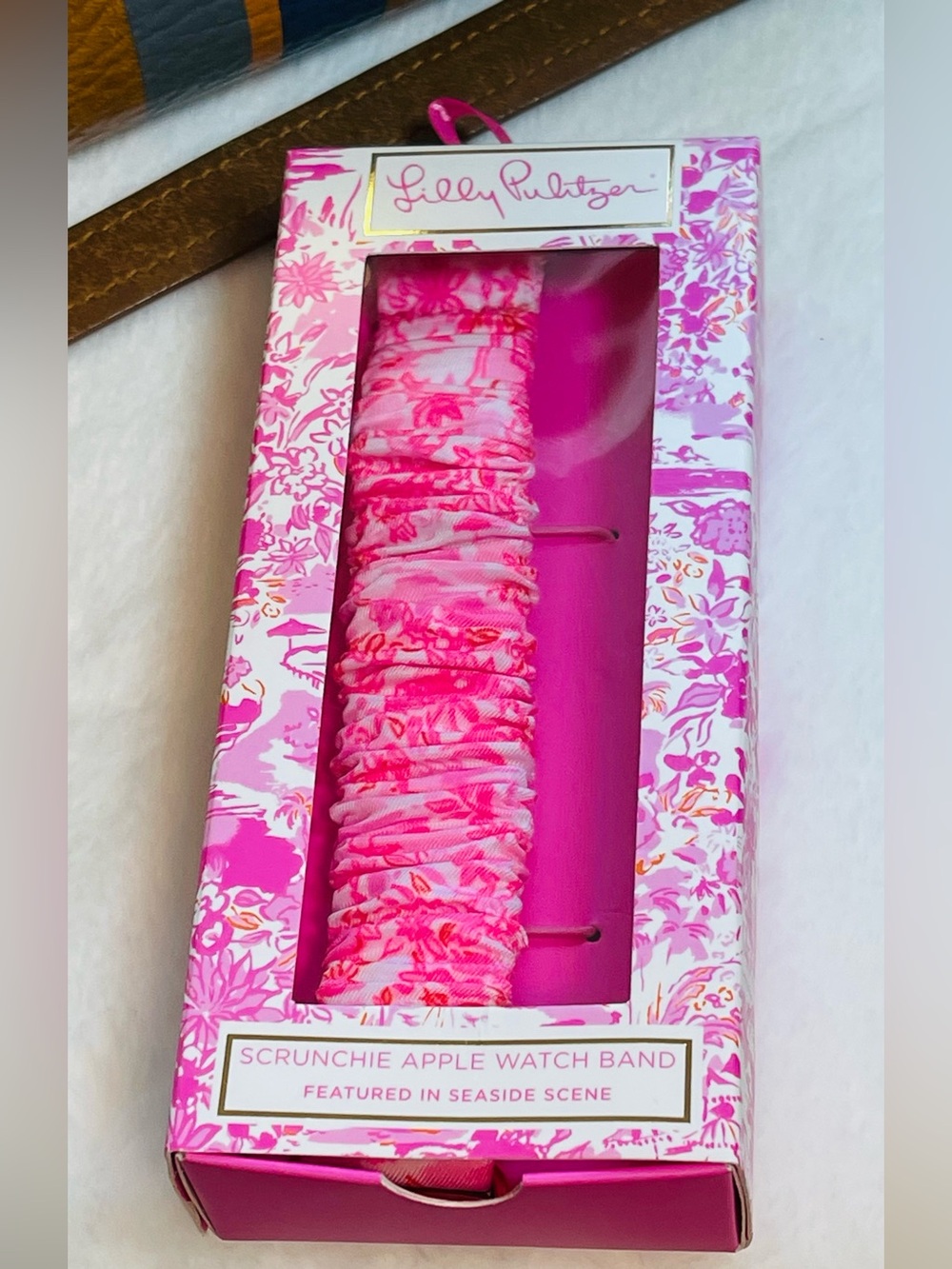 Lilly Pulitzer Pink Scrunchie Apple Watch Band